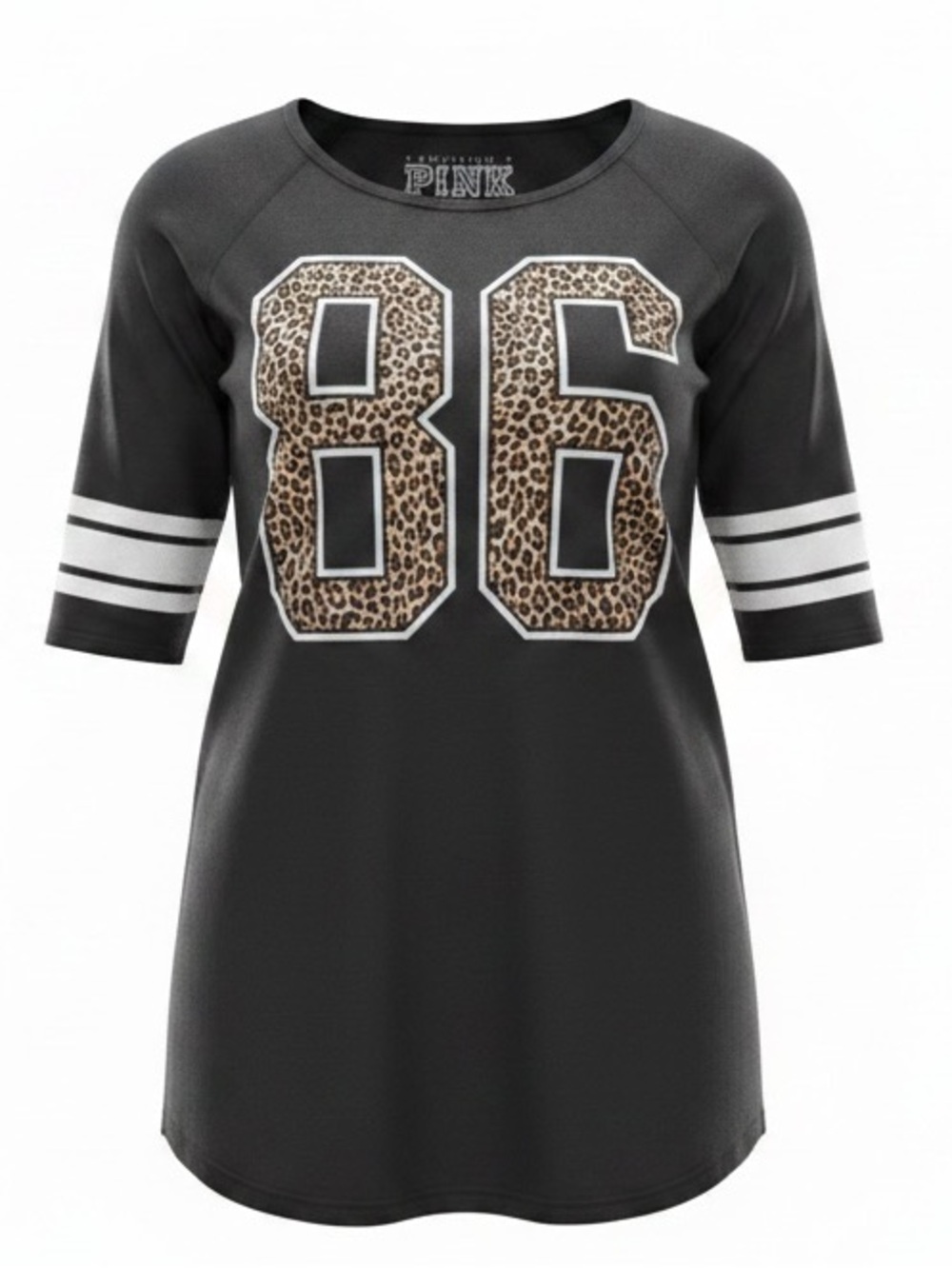 PINK Victoria's Secret Sleep Nightshirt with Graphic 86 leopard Design. Sz. XS